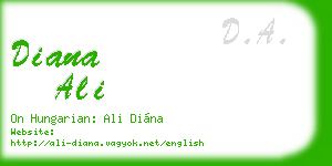 diana ali business card